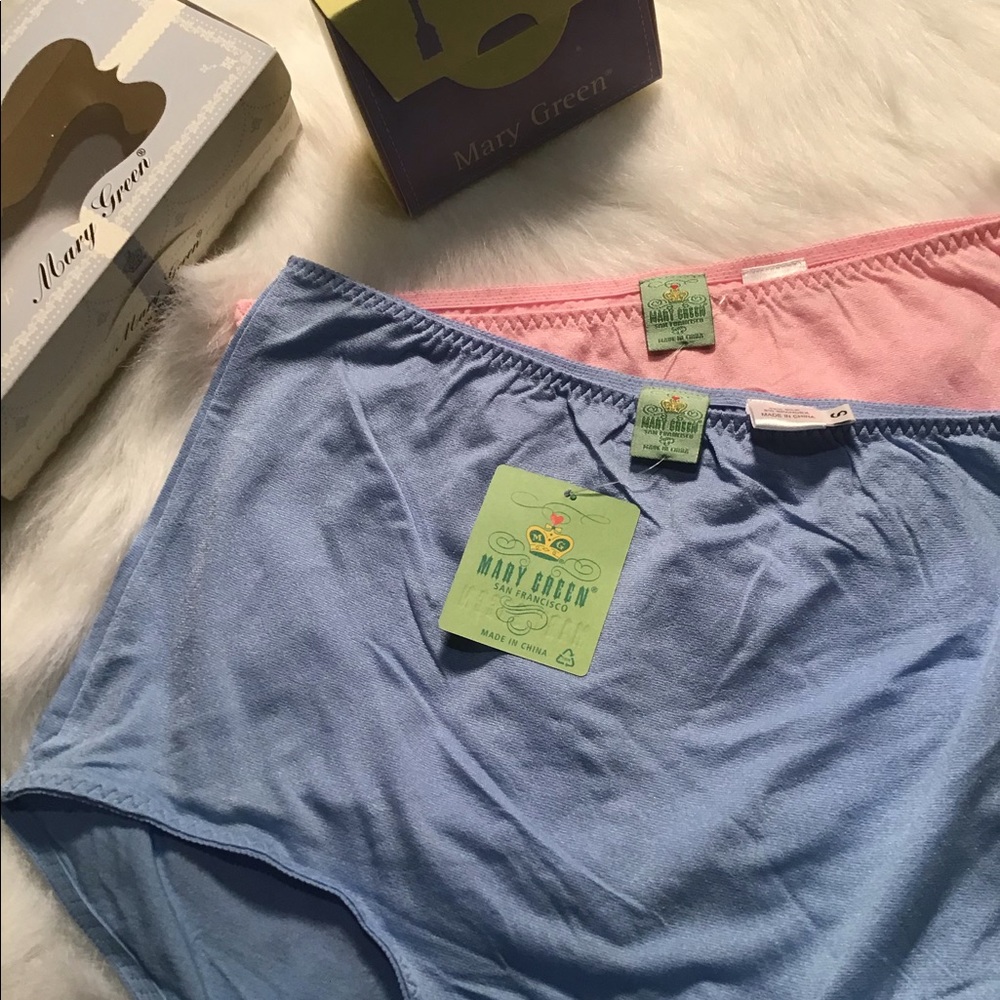 2 pairs Mary Green Silk Small Pantie